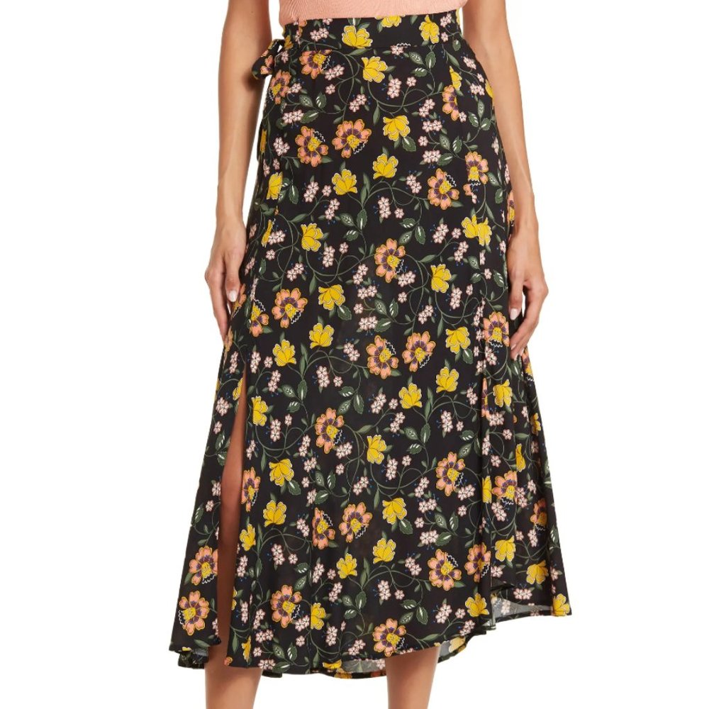 T Tahari Floral Printed Maxi Skirt Nordstrom